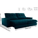 Ver imagem 3 de Sofa Retrátil Dublin 2,30m Mola Ensacada 04 Lugares Txr