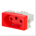Ver imagem 2 de Modulo Tomada 10a Vermelho Sleek Margirius