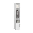 Ver imagem 4 de Guarda-roupa de 1 Porta com Sapateira 1233 Esquerdo Branco