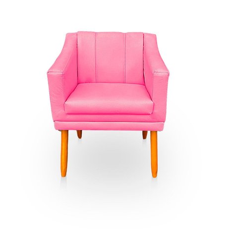 Poltrona Cadeira para Sala Versátil e Moderna Millie Corino