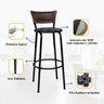 Kit 2 Banquetas para Cozinha Banco Alto Junco Argila Balcão Ilha Bancada Bares Piscina Área Gourmet - 5
