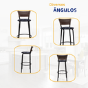 Ver imagem 4 de Kit 2 Banquetas para Cozinha Banco Alto Junco Argila Balcão Ilha Bancada Bares Piscina Área Gourmet