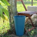 Ver imagem 7 de Kit Vaso Planta + Prato 35x25 Redondo Cônico Polietileno BGPLASTICOS AZUL TURQUESA 018