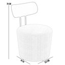 Ver imagem 4 de Poltrona Para Sala De Estar Decorativa Base Fixa Luara M03 Linho Bege - Lyam Decor