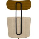 Ver imagem 6 de Poltrona Para Sala De Estar Decorativa Base Fixa Luara M03 Linho Bege - Lyam Decor