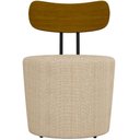 Ver imagem 5 de Poltrona Para Sala De Estar Decorativa Base Fixa Luara M03 Linho Bege - Lyam Decor