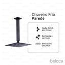 Ver imagem 3 de Chuveiro Ducha Slim Quadrado de Teto 20x20cm Preto Belcca - Cdt01-pt