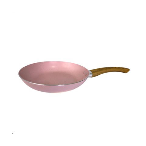 Frigideira 22 Cm Sahara Rosa 20mm Revestimento Cerâmica Antiaderente