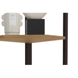 Estante de Canto Estilo Industrial 31cm 05 Prateleiras Li022 Kappesberg - Freijó/preto Fosco - 8