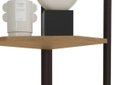 Ver mais imagens de Estante de Canto Estilo Industrial 31cm 05 Prateleiras Li022 Kappesberg - Freijó/preto Fosco