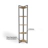 Estante de Canto Estilo Industrial 31cm 05 Prateleiras Li022 Kappesberg - Freijó/preto Fosco - 3