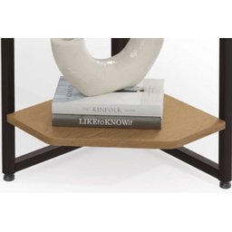 Estante de Canto Estilo Industrial 31cm 05 Prateleiras Li022 Kappesberg - Freijó/preto Fosco - 9