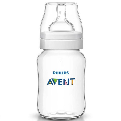Mamadeira Classica Anti-colic 260ml Transparente Philips Avent Scy103/01 902858