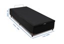 Ver imagem 7 de Cama Box Baú Solteiro 88x188x62 Molas Ensacadas D28 Euro Pillow Montreal Preto - Sofá Casa