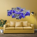 Ver imagem 7 de Kit 5 Placa Quadro Decorativo 3D Borda infinita Arte na Arte Santa Ceia 2 Rosas Roxas