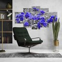 Ver imagem 6 de Kit 5 Placa Quadro Decorativo 3D Borda infinita Arte na Arte Santa Ceia 2 Rosas Roxas