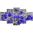 Ver imagem 2 de Kit 5 Placa Quadro Decorativo 3D Borda infinita Arte na Arte Santa Ceia 2 Rosas Roxas