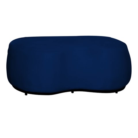 Puff Decorativo Beatriz Veludo Azul Marinho - Montanaris Decor