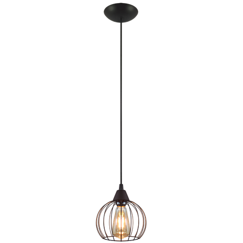 Pendente Aramado Tangerine Preto Sala Quarto Cozinha Banhei