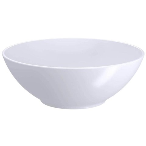 Kit 24 Bowls Brancos de Plástico 500ml Restaurante Refeitóri