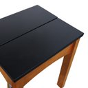 Ver imagem 5 de Banco Médio Áustria Madeira Maciça Assento Mdf Laqueado - Amêndoa/preto