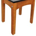 Ver imagem 4 de Banco Médio Áustria Madeira Maciça Assento Mdf Laqueado - Amêndoa/preto