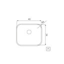 Ver imagem 2 de Cuba Tramontina 40x34x19cm Dora 40 Bl Aço Inox Acetinado