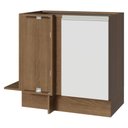Ver imagem 1 de Balcão de Canto 1 Porta (sem Tampo) Rustic/Branco Glamy Madesa