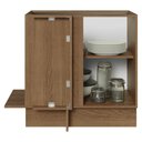 Ver imagem 5 de Balcão de Canto 1 Porta (sem Tampo) Rustic/Branco Glamy Madesa