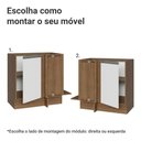 Ver imagem 4 de Balcão de Canto 1 Porta (sem Tampo) Rustic/Branco Glamy Madesa
