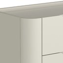 Ver imagem 5 de Mesa de Cabeceira Orgânica 2 Gavetas Pés Industrial Preto Bliss I03 Luna - Lyam Decor