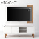 Ver imagem 5 de Painel com Rack Funcional para TV Br - Moscou 155cm