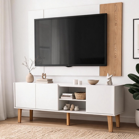 Painel com Rack Funcional para TV Br - Moscou 155cm