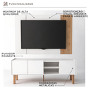 Ver imagem 2 de Painel com Rack Funcional para TV Br - Moscou 155cm