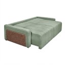 Ver imagem 6 de Sofá Cama Dublin, 2,10m Retrátil e Reclinavél, Tecido Bouclé, Erva Doce Molas Ensacadas,