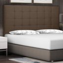 Ver imagem 2 de Cabeceira Estofada Cama Box Casal King Size Verona 195cm Suede Caramelo - Desk Design