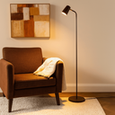 Ver imagem 1 de Luminária de Piso Abajur Chão Articulada Clara Marrom Cortem