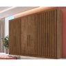 Guarda Roupa 6 Portas e 6 Gavetas C- 4 Ripadas Potente Braúna - Europa - 1