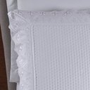 Ver imagem 3 de Colcha Queen Home Madrid com Bordado Inglês 300 Fios 3 Peças - Branco