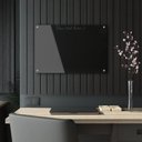 Ver mais imagens de Painel Lousa De Vidro Temperado preta 80x60cm com led