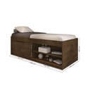 Ver imagem 2 de Cama com Sapateira Solteiro 0,88 Malbec