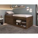 Ver imagem 1 de Cama com Sapateira Solteiro 0,88 Malbec