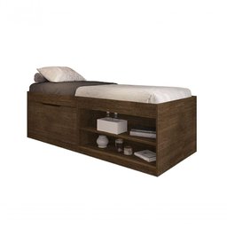 Cama com Sapateira Solteiro 0,88 Malbec - 3