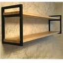 Ver imagem 4 de 2 Suportes Duplo Estilo Industrial P/prateleiras 43cm X 34cm