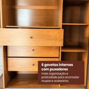 Ver mais imagens de Guarda Roupa Hanover 02 Portas Flutuantes 100 MDF com 2 Espelhos - Mademarcs