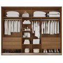 Ver imagem 3 de Guarda Roupa Hanover 02 Portas Flutuantes 100 MDF com 2 Espelhos - Mademarcs
