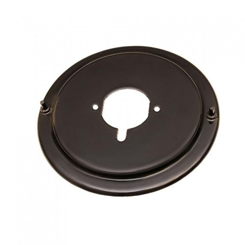 Flange Esmaltada Média com Pino Anti-rotação para Cooktop Preto