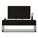 Ver imagem 1 de Rack Eros 140cm Base Metálica Estido Industrial com Gavetas:preto/preto