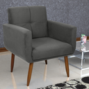 Ver imagem 1 de Poltrona Decorativa Itaqui Suede Cinza