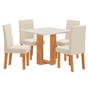 Ver imagem 2 de Mesa de Jantar 4 Lugares Angelina Mel/blonde/nude - Pnr Móveis
